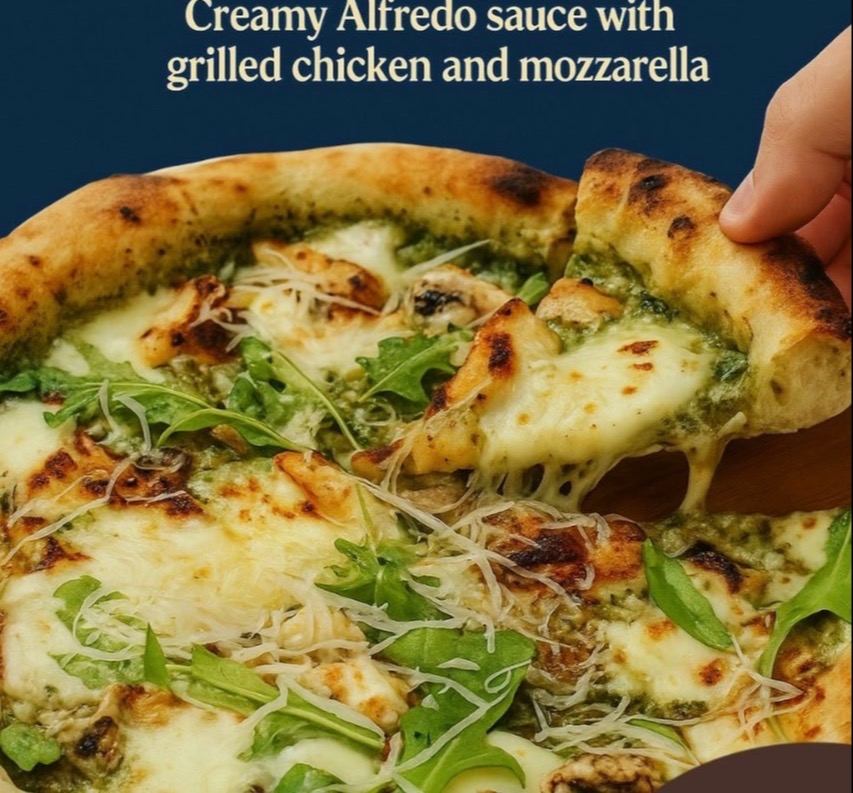 Chicken Alfredo Pizza
